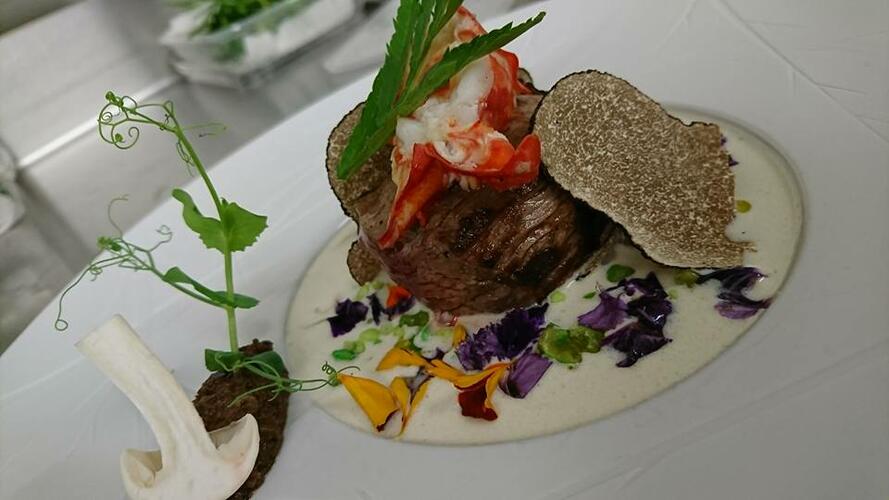 Plats régionaux sublimés  au Restaurant étoilé l'Hysope à la Jarrie